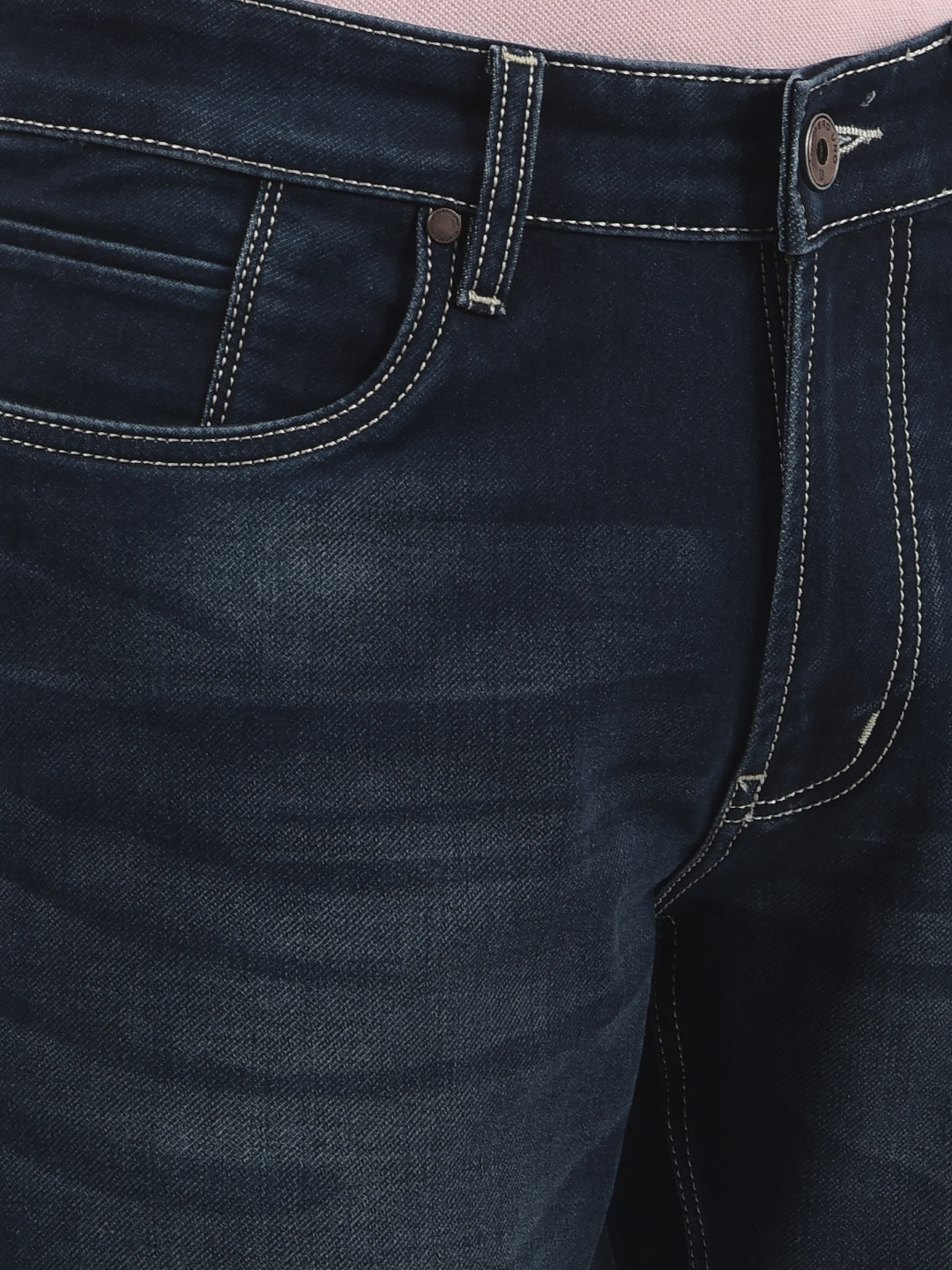 Numero Uno Men Solid Dark Blue Jeans